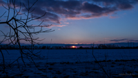 фото заката зимой